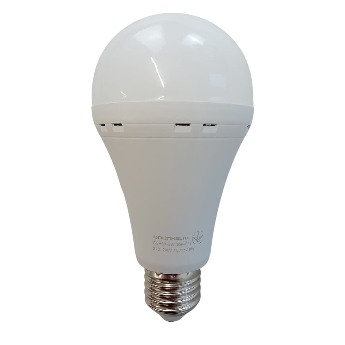 Лампа LED аварійна - GEA60-9W-65K-E27 Grunhelm