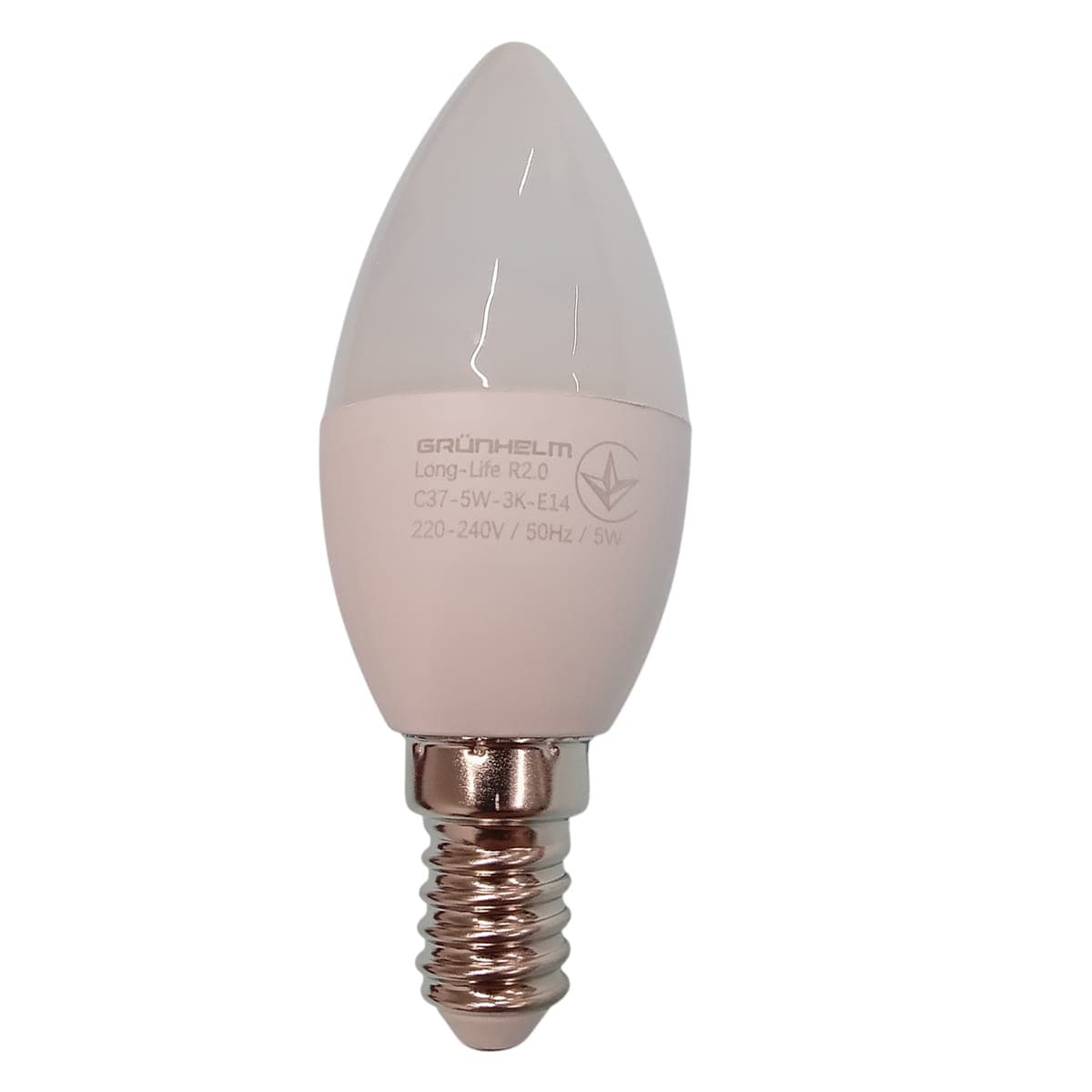 Лампа LED - C37-5W-3K-E14 Long-Life R2.0 Grunhelm