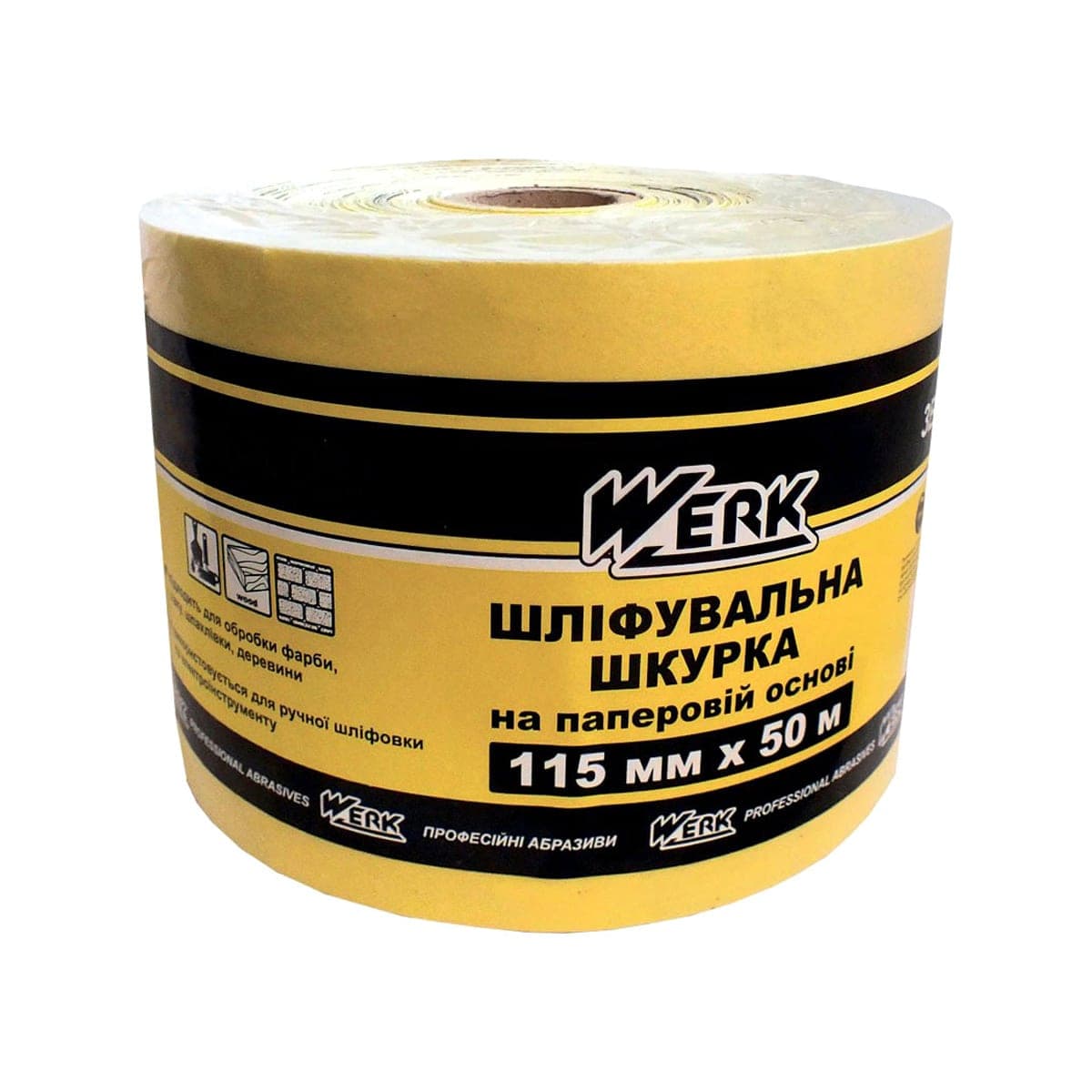 Шліфувальна шкурка Werk, 115 мм х 50 м, К240